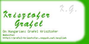 krisztofer grafel business card